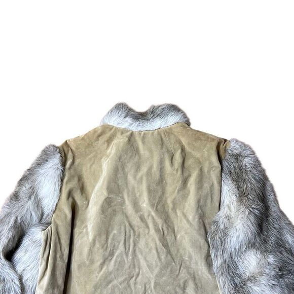 Vintage 60s Fur Sleeve Full Zip Jacket Women’s Medium - Picture 5 of 9